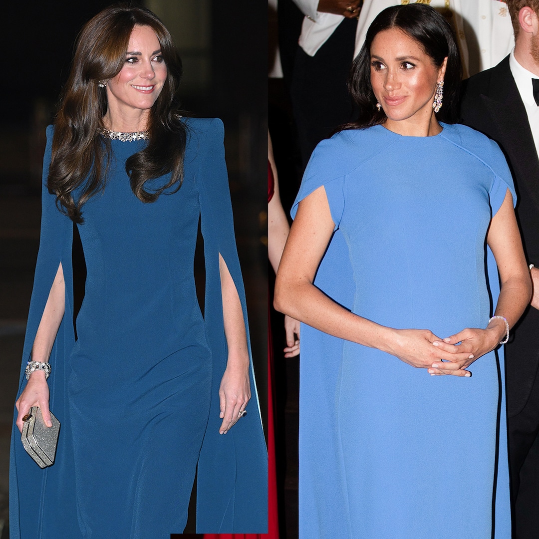 How Kate Middleton’s Latest Royal Blue Look Connects to Meghan Markle